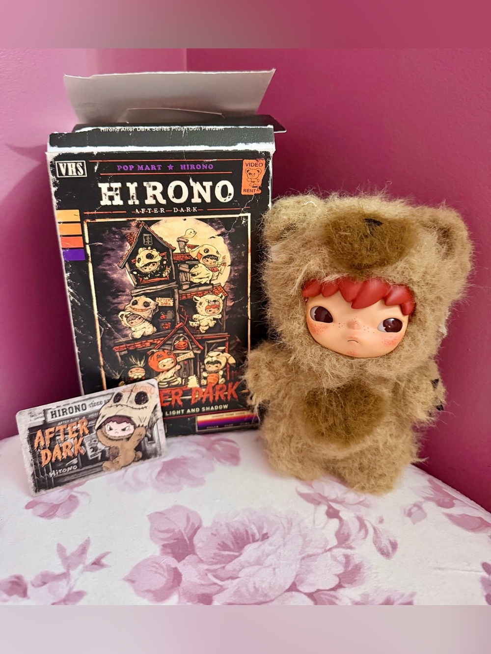 POP MART Hirono After Dark Blind Box Plush Pendant-Masked